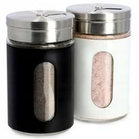 Rinkinys: 2 x 90ml druskinė ir pipirinė, nerūdijančio plieno