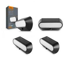 Saulės lemputė su judesio jutikliu LED 6.4Wh Videx, IP54, 4 vnt.