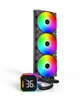 Montech CPU Aušintuvas HYPERFLOW DIGITAL 360 (B), 3 ventiliatoriai, 120mm, 129.5m³/h, 96.27mmH2O, FDB, 6 metų