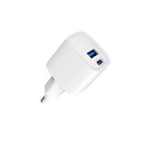 Adapteris Evelatus USB-A and USB-C 30W Max / EU charger White 4752192087586 ETC07 (4752192087586)