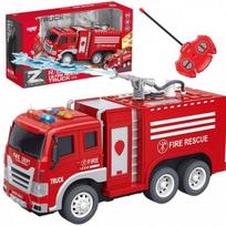 Nuotoliniu būdu valdoma gaisrinė su vandens funkcija Woopie Fire Truck, raudona