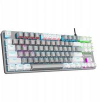 Rampage Snug K14 mechaninė žaidimų klaviatūra, Krgd Blue, Rgb, pilkai balta