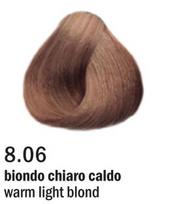 Allwaves Cream Color plaukų dažai, ilgalaikis dažymas, 100 ml 8.06 šiltas šviesus blondinas