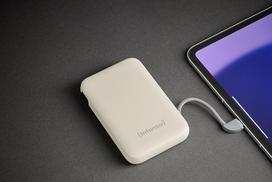 Atsarginis maitinimo šaltinis ("Power Bank") Intenso Power Bank S10000 10000 mAh, Ličio polimeras, 1 Type-C prievadas, 3 A, LCD ekranas, smėlio spalvos