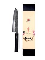 Aka Tori damaskinio plieno Santoku peilis 7" – Tokyo Black