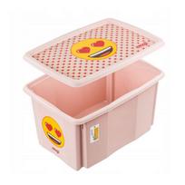 Keeeper Saugojimo Dėžė su Dangčiu 45L Karolina Emoji Hearts 0612239581352, 45L, 0.10kg, PP plastikas, krūva dizainas