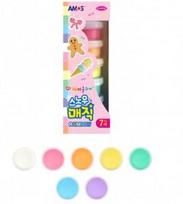 Plastilinas šilkinis Amos i-Clay "Snow Magic" 7 spalvų po 9 g