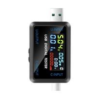 Srovės ir Įtampos Matuoklis, USB, USB-C, DC 4.5-36V, 0-8A