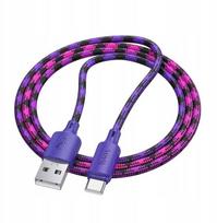 Hoco X116 Usb-a į Usb-c laidas, 3a, 1m, gradientinis violetinis