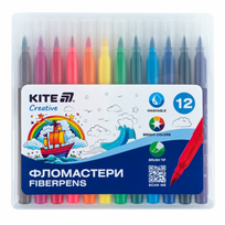 Teptukiniai flomasteriai CREATIVE, Kite, 12 sp.