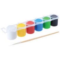 Guašas PRIMO, 6 spalvos x 25 ml, su teptuku