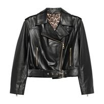 Odinė striukė moterims, Juoda, Leather jacket