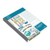Užrašų knygelės „Logical Swing Notebook – Casual Color Series“ su sidabro jonų danga, semi B5 langeliais 5 mm- įv. spalvų (5 vnt.) HB5-H511-5P