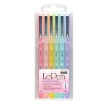 MARVY stilingi rašikliai plonu galiuku „Le Pen” #4300-6PX Pastel, 6 spalvos