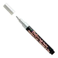 Kreidinis markeris Marvy Bistro Chalk Marker #482 plonu galiuku, Silver 1 vnt.
