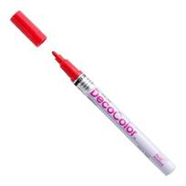Markeris įvairių paviršių dekoravimui Marvy Decocolor Fine #200 Red, 1 vnt.