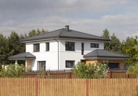 Betoninės čerpės Teviva Lumino Monier - Tamsiai pilka
