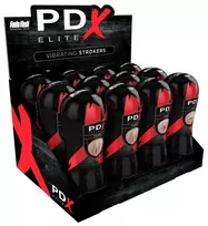 PDX Pipedream PEE Vibrating Stroker Intimate Machine 17.5cm TPR Black