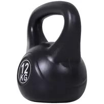 HOMCOM svarmuo 12 kg, užpildytas smėliu, pradedantiesiems, juodas