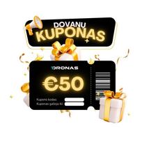 Dovanų kuponas 50 eurų vertės