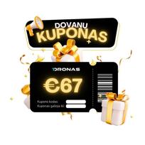 Dovanų kuponas 67 eurų vertės