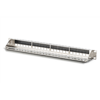 Digitus Modular patch panel, 24 RJ-45 ports (silver, 1U, rack mount, shielded)