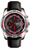 Skmei Men's Watch 9156SIRD / silver-red