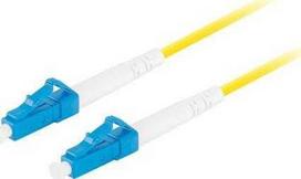 LANBERG Fiber optic patch cord SM LC/UPC-LC/UPC SIMPLEX LSZH 3.0mm 1m yellow