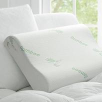 Kaklo pagalvė atminties putplasčio pagalvė patalynė pagalvė bambuko pluošto medžiaga gimdos kaklelio sveikata miegančios galvos pagalvėlės pristatymo tiekėjai 50x30cm white