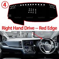For Toyota Sienna 2015-2021 Auto Dashboard Cover Dash Mat Board Pad Carpet Dashmat Anti-UV Mats Left Right Hand Drive