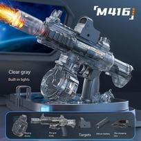 New Water Gun M416 Electric Toy High Pressure Fully Automatic M416 Rifle Adult Boys and Girls Summer Games Beach Pool Toys pilka spalva
