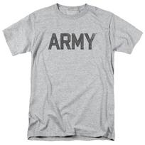 26 U.S. Army Star T Shirt Mens Licensed USA Military Tee Sport Gray Unisex T-Shirt M