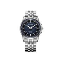 CITIZEN Ecology Drive kolekcijos Laikrodis su kvarciniu mechanizmu, maitinamas šviesa, plienine apyranke Vyriški laikrodžiai BX1001-89L Blue Dial Silver Strap