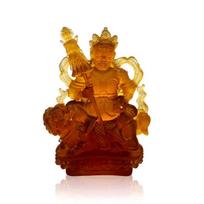 Ancient Colored Glaze Medicine Buddha and Bodhisattva Statue for Tibetan Buddhist Offering.