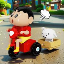 Crayon Shin-Chan Clockwork Model Moving Blind Box Creative Crawling High Quality Toy Animation Peripheral Collection Table Tide Play Gif