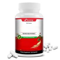 Korėjietiškas raudonasis ženšenis 1500 mg, 120 kapsulių, Maisto papildas 120 Capsules