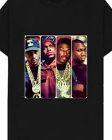 Hip Hop T-shirt Rakim Kool G Rap Big Daddy Kane short sleeve black S įvairiaspalvis