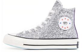 Chuck 70 Chiara x Chuck 70 Wmns Converse High 'Silver Glitter Purple' Women's 563832C 37.5