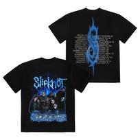 Blue Logo Slipknot Dark Horror Band T-Shirt 100% Cotton Graphic Tee Men Women Summer Streetwear Top S įvairiaspalvis