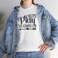 Let's Play the game T-shirt Tops Tees Unisex | Fun Game Tee | Retro Gamer Graphic Shirt S