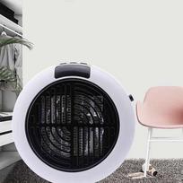 Elektrinis mini šildytuvas Nešiojamas 900W 220V EU Kištukinis sieninis lizdas Erdvės ventiliatoriaus šildytuvas EU Plug balta