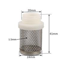 8~20 mm žarnos filtras Nerūdijančio plieno tinklelio filtras Laistymo Automobilių plovimo Akvariumo Žuvų auginimo rezervuaro Vandens siurblio filtravimas white