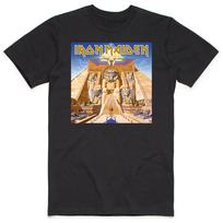 Iron Maiden Powerslave Mumijos Grupės Grafinis Spaudas Vasaros Rudens Žiemos Vyriški ir Moteriški Trumpomis Rankovėmis Marškinėliai Laisvi Atsitiktiniai L