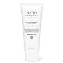 NATIO - Rožių vandens drėkinamasis dienos kremas su SPF 50+ 90ml white