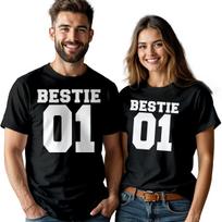 Personalizuoti vyriški moteriški Geriausios draugės dienos marškinėliai Atitinkantys BFF marškinėliai #BFD 2XL