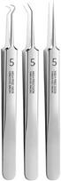 Professional Blackhead Tweezers Professional Facial Blackhead Remover Precision Acne Removal Pimple Popper with Storage 3-Piece Set Tweezers, juoda
