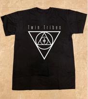 Twin Tribes logotipas Juodi medvilniniai marškinėliai Visų dydžių S-5XL unisex HT506 5XL įvairiaspalvis