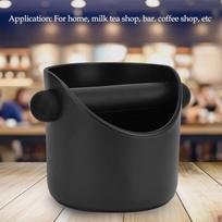 Detachable Knocking Rod Coffee Grounds Bucket Anti-Slip Base Espresso Dump Bin  Home Use Straight Mouth