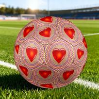 1pc Heart Illusion Size 5 Soccer Ball Professional Match Training Football Indoor &Outdoor Sports Ball Lightweight Durable c65146 Size 5