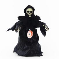 Garett Halloween Bouncing Ghost: Light-Controlled Prank Toy Skeleton for Ghost Festival. juoda